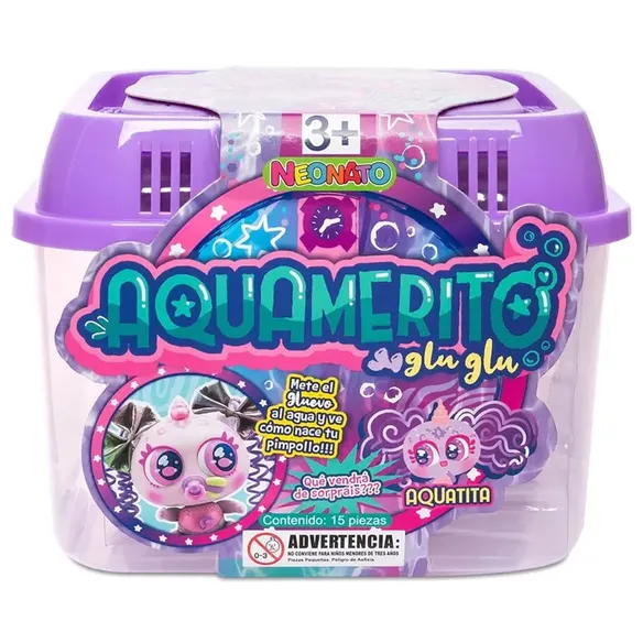 Kit de Brinquedo Aquamerito Aquatita Distroyer Neonate Roxo - 15 Peças