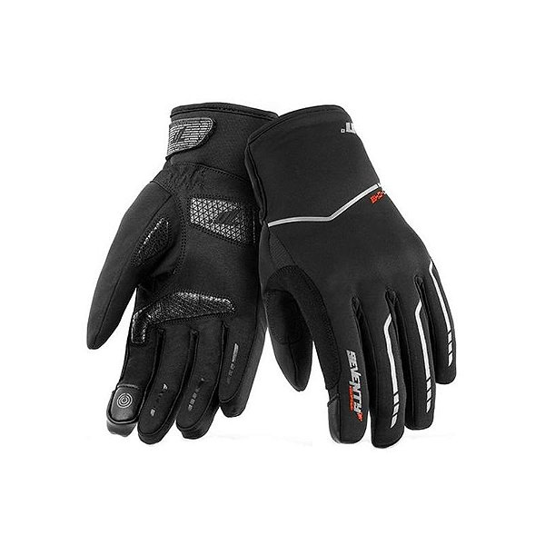 Luva de Inverno Seventy Degrees SD C49 para Motociclismo Tamanho M - Preto/Cinza