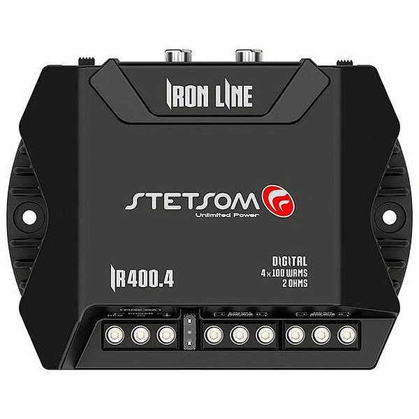 Amplificador Stetsom IR400.4 - 400W RMS para Som Automotivo - 4 Canais