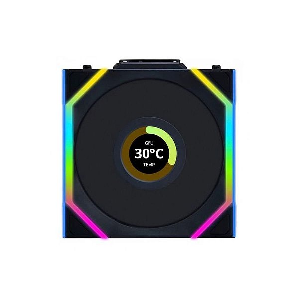 Ventilador Cooler Lian Li Uni Fan SL Wireless LCD 120 X1 com Lâminas Invertidas
