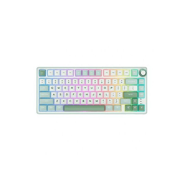 Teclado Mecânico Royal R75 RGB com Switch Blue e Iluminação SKY Cyan