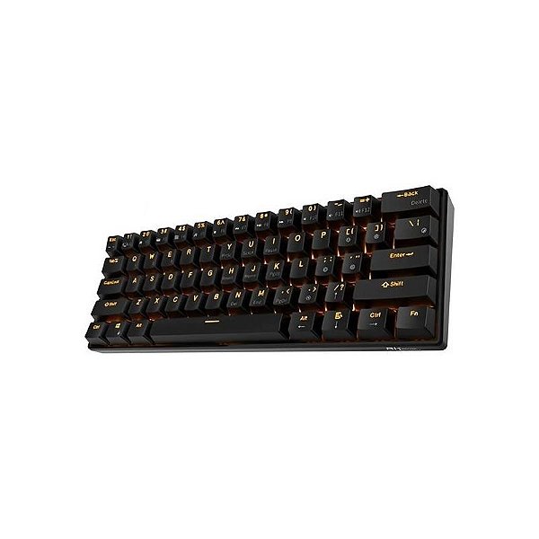 Teclado Mecânico Royal Kludge RK61 60% RGB Bluetooth Hotswap Switch Red - Preto