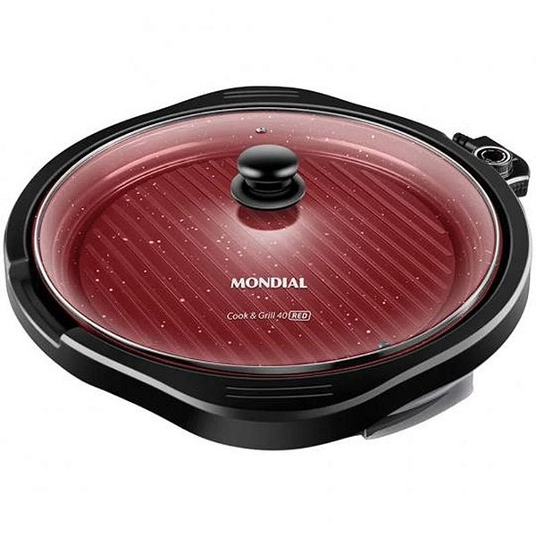 Grelha Elétrica Mondial Cook 1.270W Antiaderente 220V
