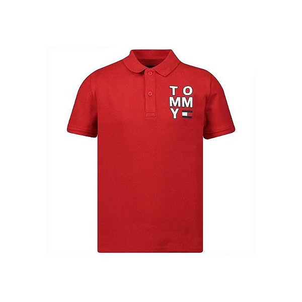 Camiseta Tommy Hilfiger Polo Infantil Masculino Áudio M C Kb0Kb05430 Xa9 00 06 R