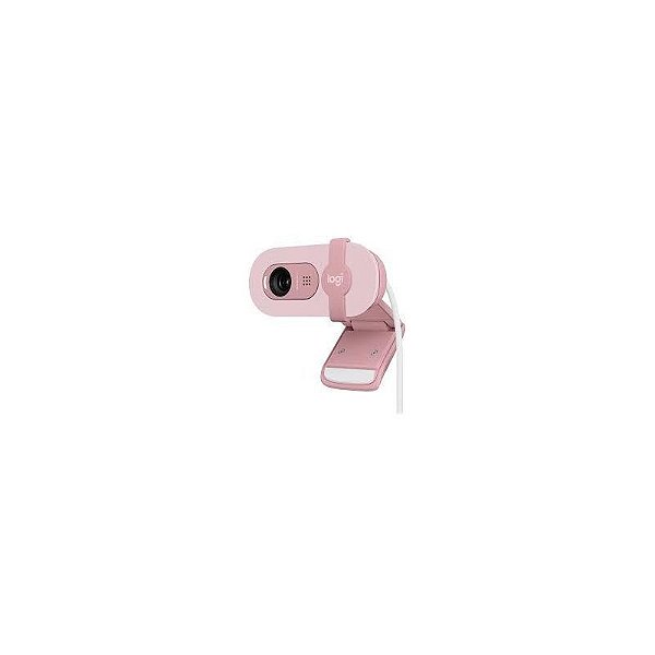 Câmera Web Logitech Brio 300 Full Hd 960-001446 Rosa