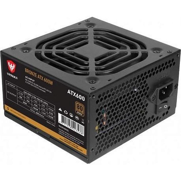 Fonte ATX 600W SATE 80+ Bronze, 50HZ/60HZ - Alto Desempenho e Confiabilidade