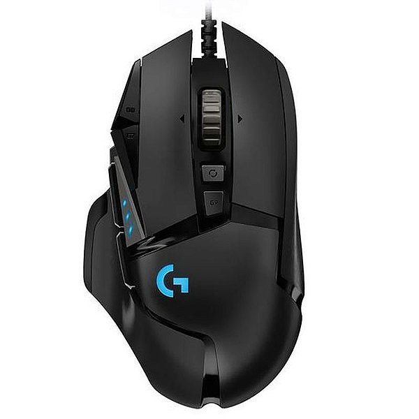 Mouse Gamer Logitech G502 Hero USB RGB Preto - Precisão e Conforto Para Jogos