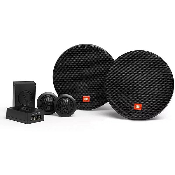 Caixa de Som JBL Stage2 604C - 6,5'' 270W (45W RMS) para Melhora de Áudio Automotivo