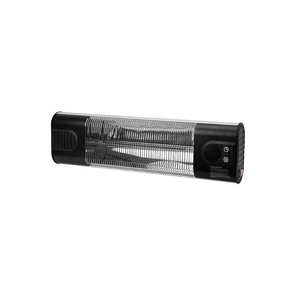 Aquecedor Elétrico Pamapic JHB-1500R - 1500W - Preta e Prata - Ideal para Ambientes Confortáveis