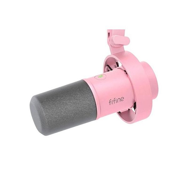 Microfone Fifine K688P Amplitank MV7-SM7B USB/XLR - Cor Rosa