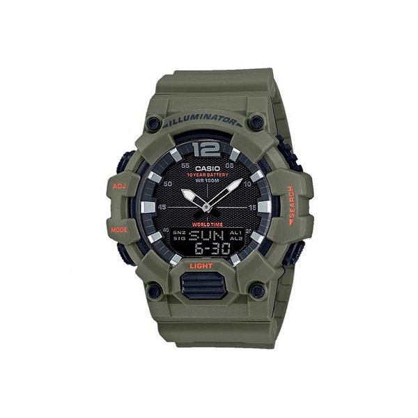 Relógio Casio HDC-700-3A2VDF Masculino Illuminator - Verde Moderno