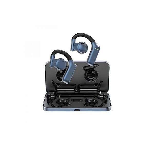 Fone De Ouvido Bluetooth T18 Azul da Marca Clera Sound