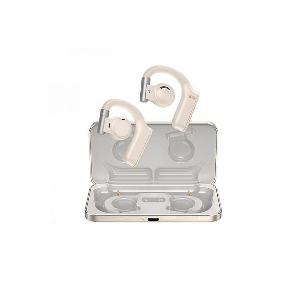Fone de Ouvido Bluetooth Sem Fio Clera Sound T18 - Marfim