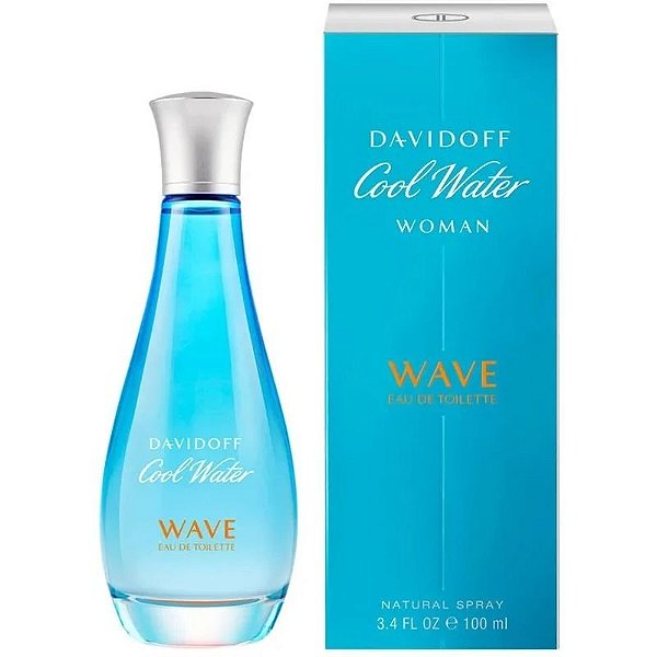 Perfume Feminino Davidoff Cool Water Wave 100mL EDT - Fragrância Refrescante