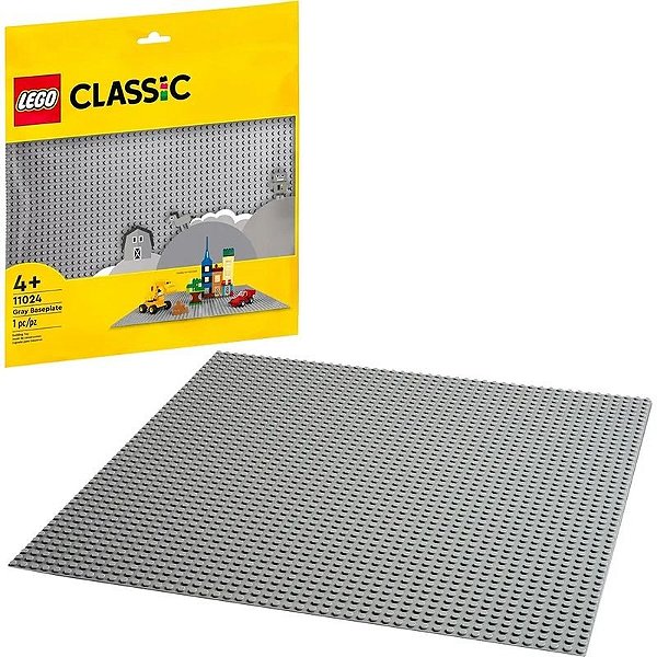 Baseplate Cinza Clássico Lego - 11024 (1 Unidade)
