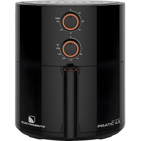 Fritadeira Elétrica Electrobras Ebaf-43-B 1500W 4,3L - Preta 110V Para Frituras Crocantes