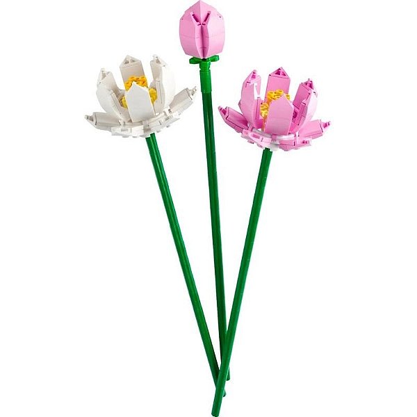 Conjunto de Flores de Lótus em Lego - 220 Peças - Código 40647