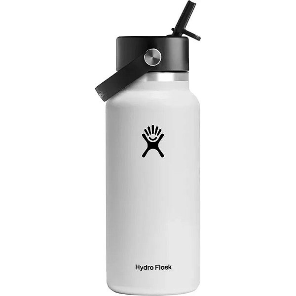 Garrafa Térmica Hydro Flask 946ML Branca - Modelo W32BFS110 para Bebidas Quentes e Frias