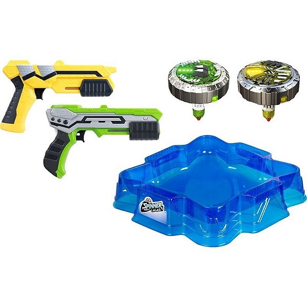 Brinquedo Spinner Mad Deluxe Pacote Batalha Trovão Vs Tempestade De Areia 86331