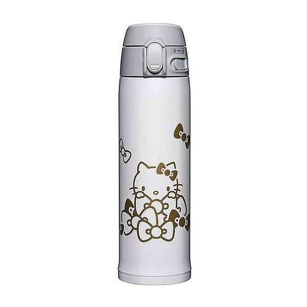 Garrafa Térmica Zojirushi Hello Kitty 480Ml - Edição Especial Branca