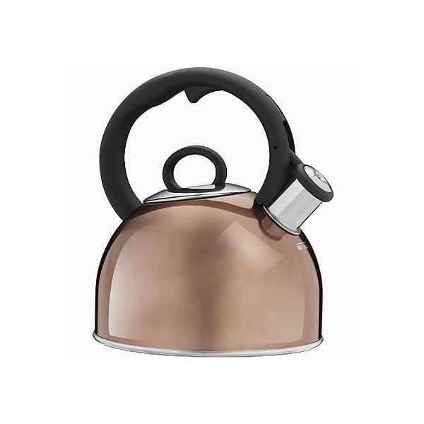 Chaleira Elegante De Aço Inox 2L - Cobre Ctk-S17Mcp
