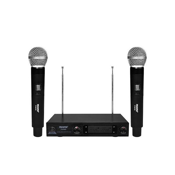 Microfone Profissional Sem Fio Prosper P6183 - Alta Qualidade de Som