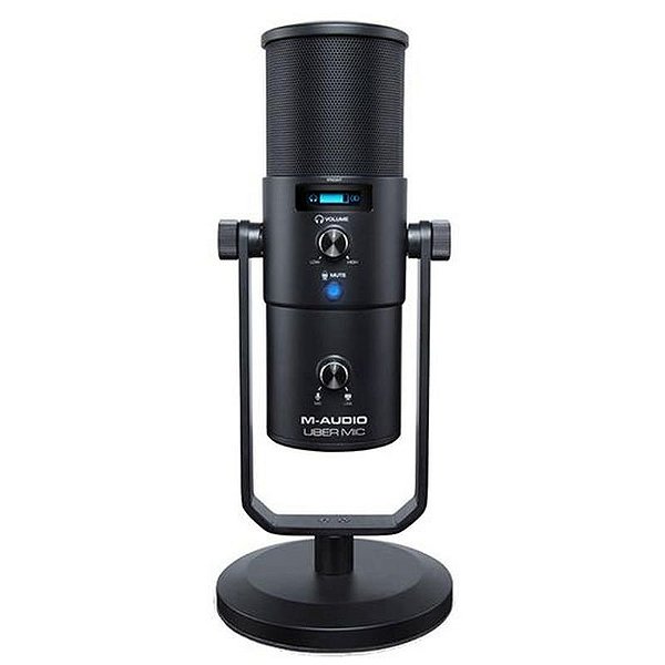 Microfone USB Profissional M-Audio Uber Mic com Saída para Fones de Ouvido