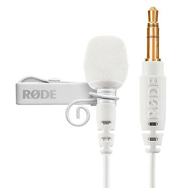 Microfone de Lapela Rode Lavalier Go - Branco, Alta Qualidade e Som Profissional