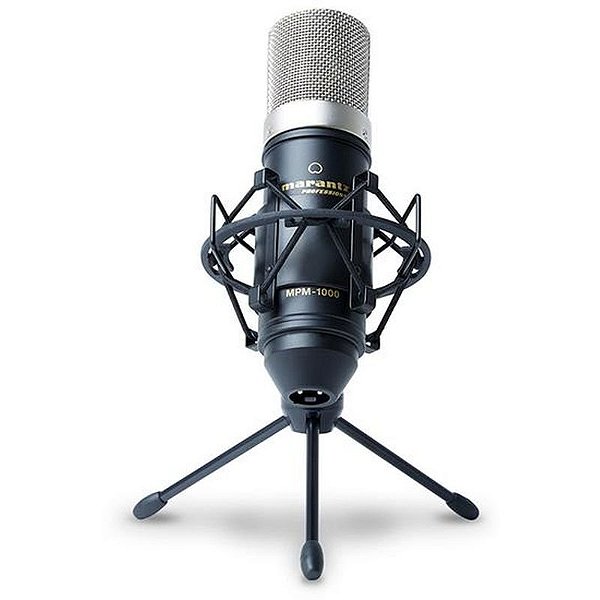 Microfone Condensador Marantz MPM-1000 com Diafragma Largo para Estúdio e Uso Profissional