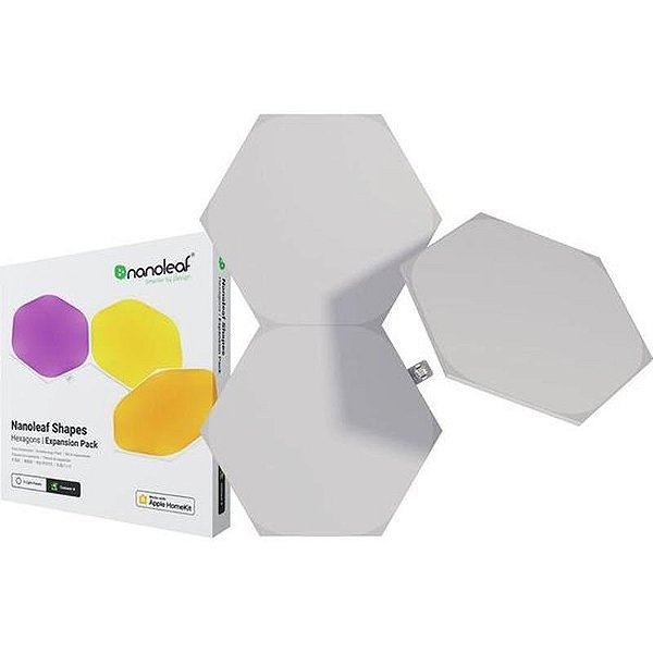 Kit de Expansão Nanoleaf Forma Hexágonos - 3 Peças para Iluminação Personalizada