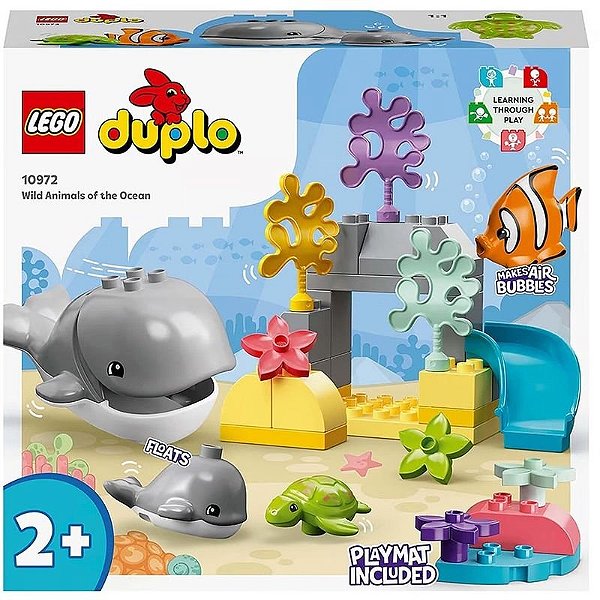 Conjunto de Blocos de Construção Marinho com Animais Selvagens em 32 Peças