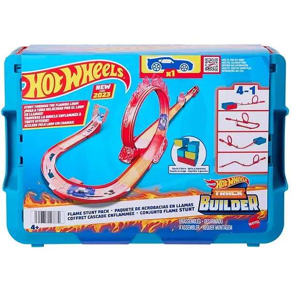 Hot Wheels Conjunto De Pistas De Acrobacias Chamas - Mattel - Hmc04