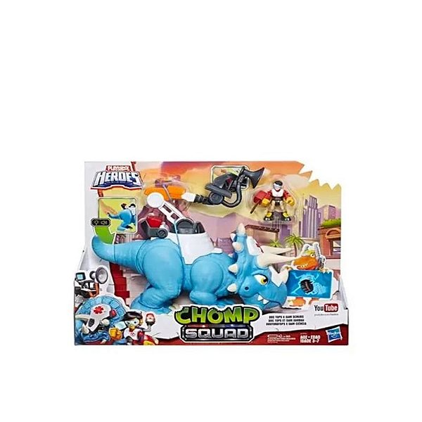 Dinossauro Interativo Chomp Squad E1976. Marca Hasbro.