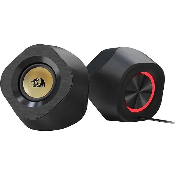 Caixa de Som Redragon GS590 Kaidas - Preto e Vermelho com Qualidade de Áudio Superior