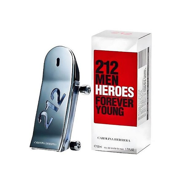 Perfume Masculino 212 Heroes Forever Young Carolina Herrera - Eau de Toilette 50 ml