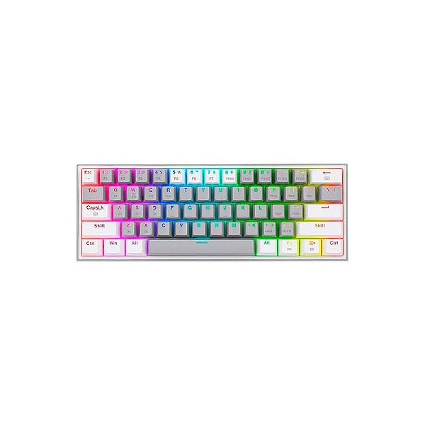 Teclado Mecânico Gaming Redragon Fizz Pro K616-RGB - Cor Branca