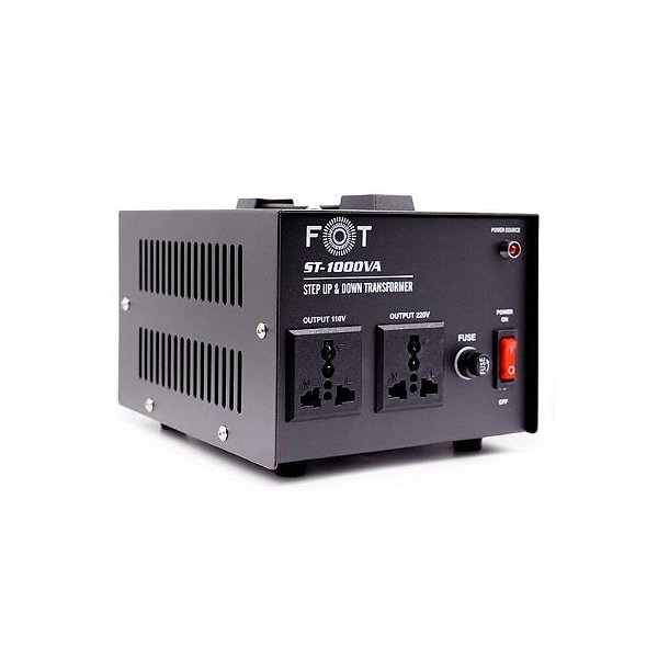 Estabilizador Bivolt FGT ST-1000VA - Preto, Alta Performance e Proteção Elétrica