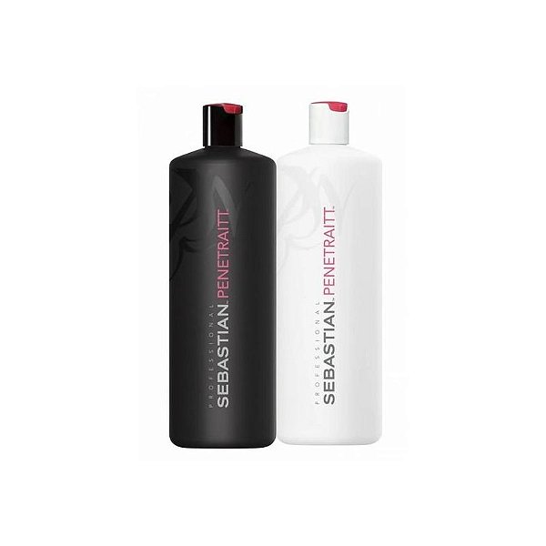 Kit Profissional Sebastian Penetraitt - Shampoo e Condicionador 1L Cada