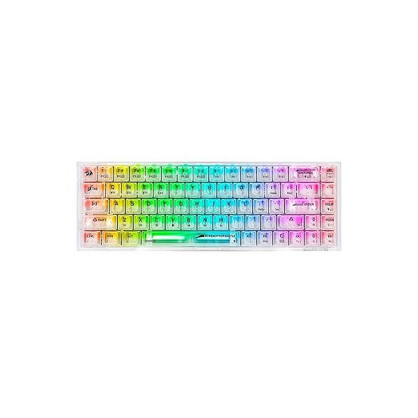 Teclado Gamer Redragon Fizz K617CT-RGB Switch Transparente USB-C - Branco
