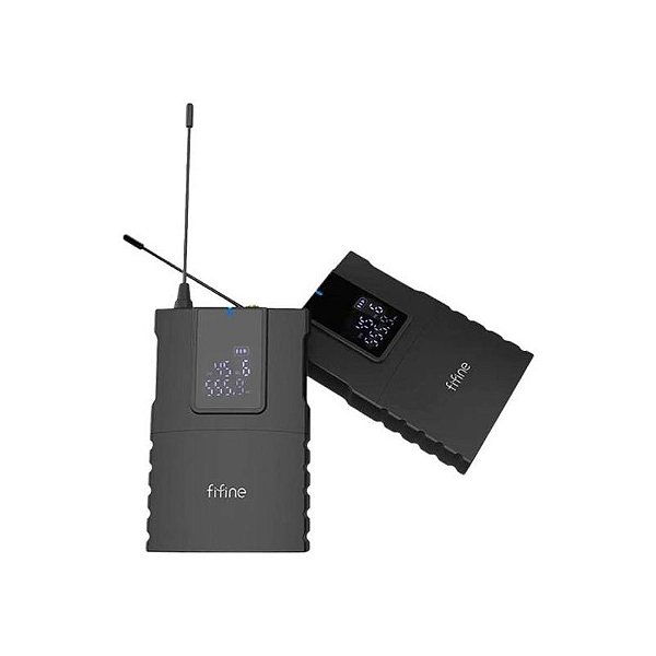 Microfone Lavalier Fiifine C8 Preto para Gravação e Transmissão de Áudio