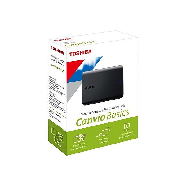 Toshiba Canvio Basics - HD Externo 1TB USB 3.2 HDTB510Xk3