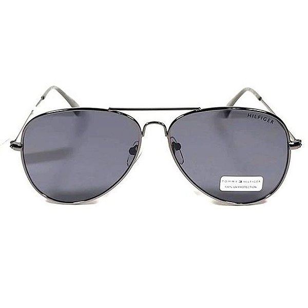 Óculos Tommy Hilfiger Unissex Simon Om514 Shiny Dark Gunmet 66396437 000 870 Std