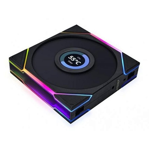 Ventilador Cooler Lian Li Uni Fan TL LCD 120 RGB - Preto