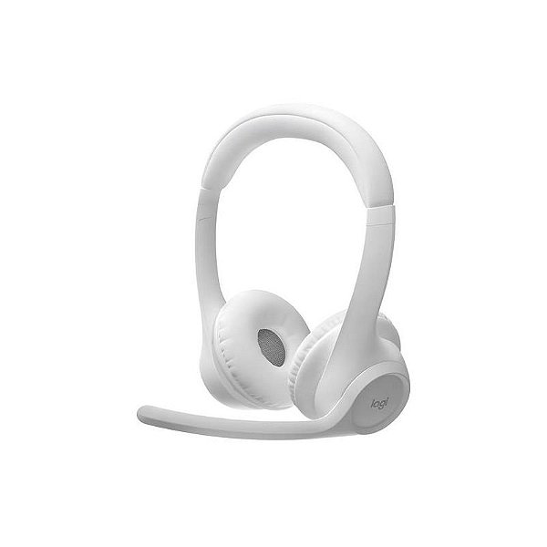Fone Bluetooth Logitech Zone 300 - 981-001416 - Cor Branco - Conforto e Qualidade de Som