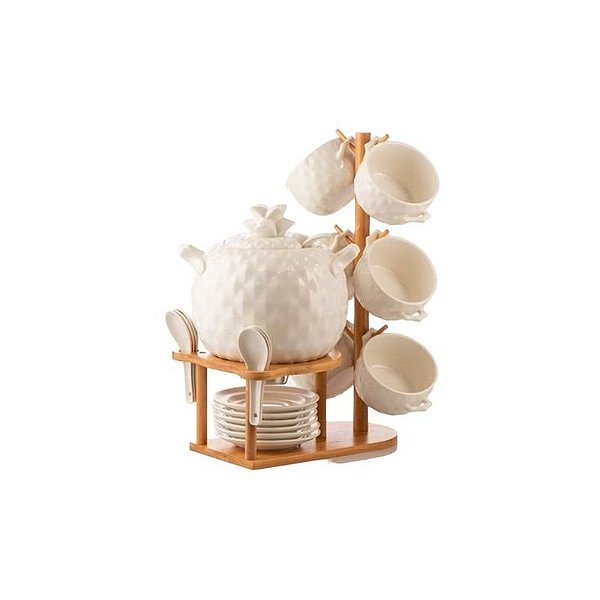 Conjunto de Sopeira de Porcelana 2L com 20 Peças - Elegância para sua Mesa
