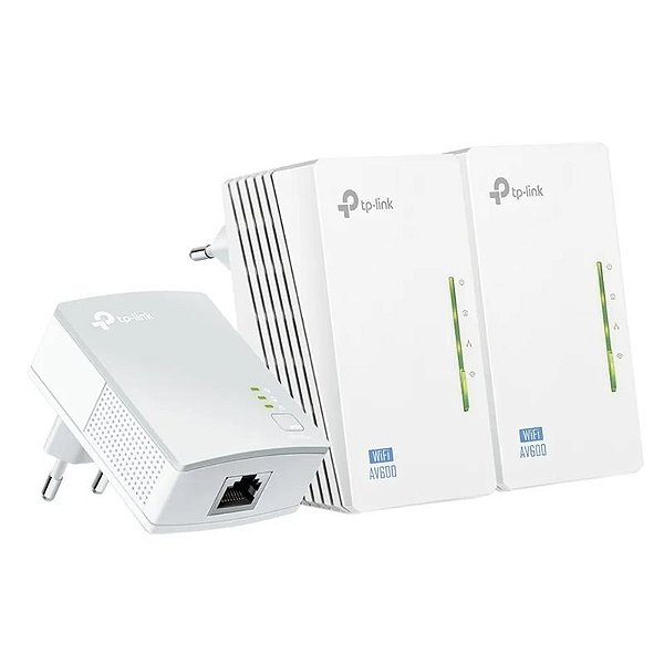Repetidor WiFi TP-LINK TL-WPA4220T Powerline Bivolt AV600 Branco