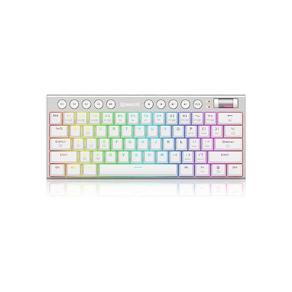 Teclado Mecânico Redragon Horus Mini Pro K632-RGB, Switch Vermelho, Branco - Inglês