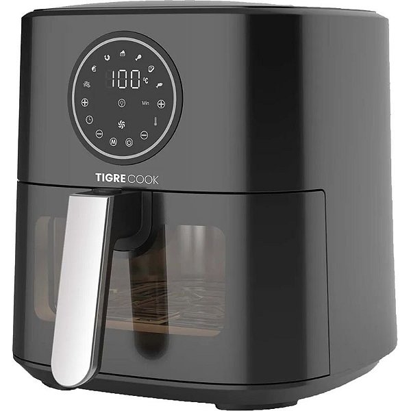 Fritadeira de Ar Tigre Cook AFT05001C - 5L, 1500W, 110V, Preto