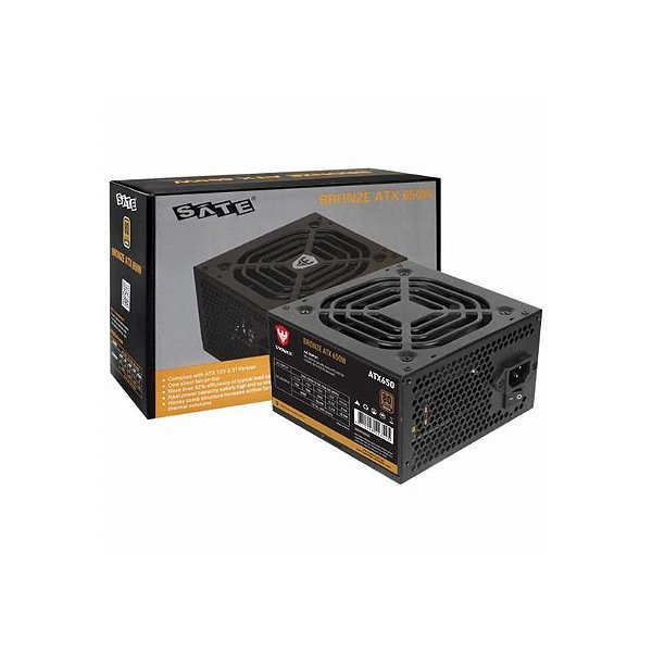Fonte De Alimentação Satellite Atx650 650W - Eficiência Energética 80 Plus Bronze