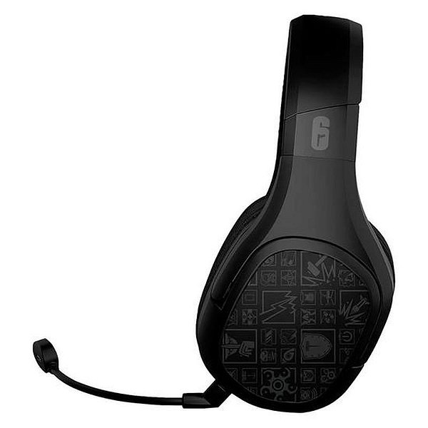 Headset Wireless R6 HX-300 para Rainbow Six Siege - Preto